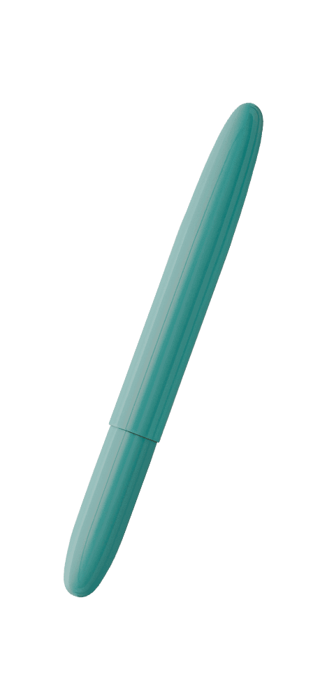 Closed 400TBL turquoise blue bullet space pen