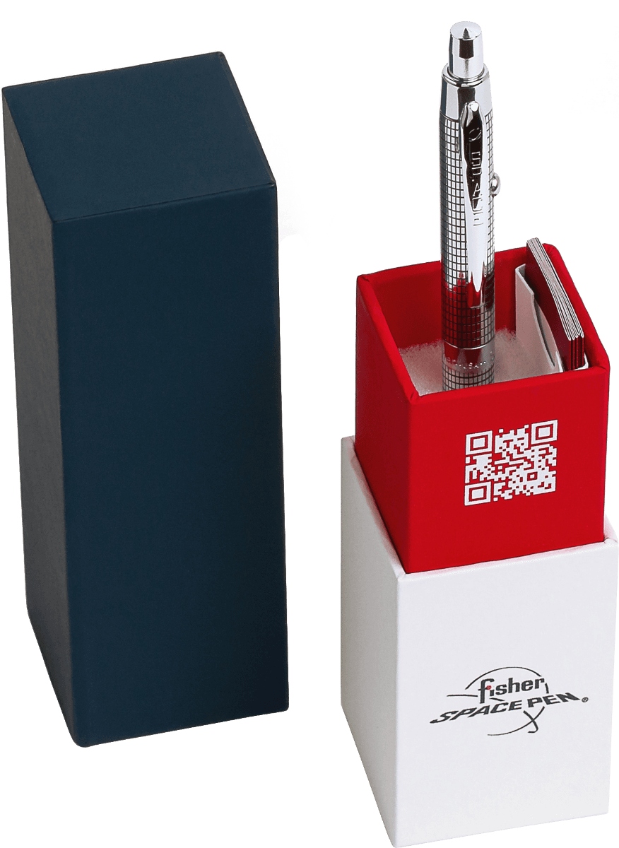 Black Grid Design Shuttle Space Pen-2