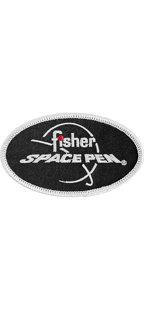 Black Fisher Space Pen Branded Patch-0