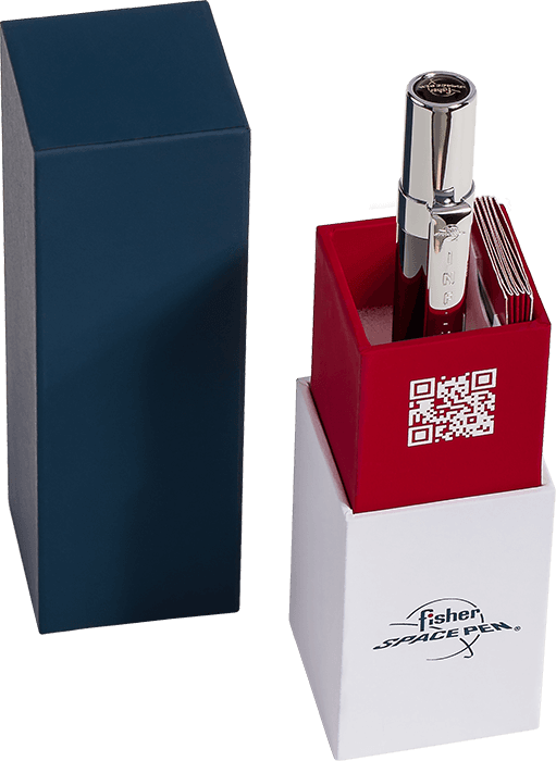 Dark Matter Black Titanium Nitride & Chrome Infinium Space Pen, Black Ink-2