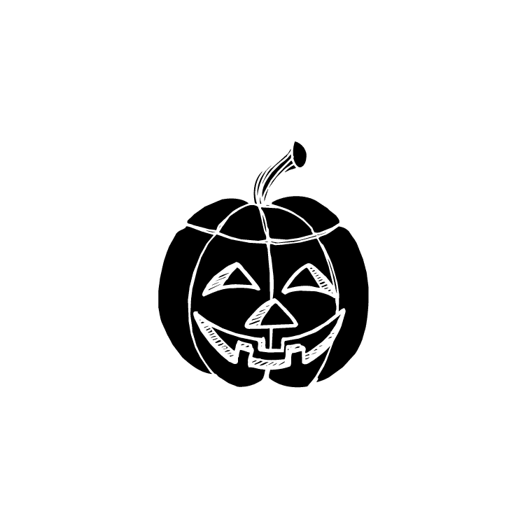 Imprint mark for jack-o-lantern