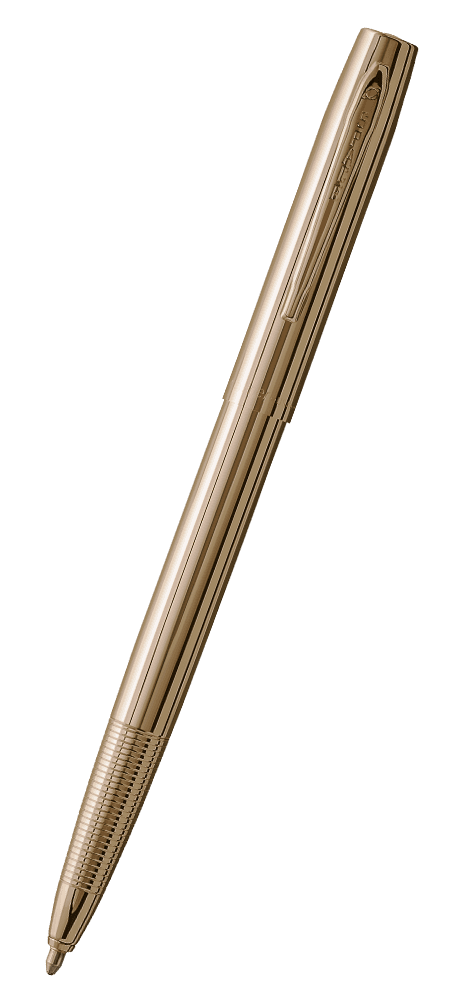 Lacquered Brass Cap-O-Matic Space Pen-0