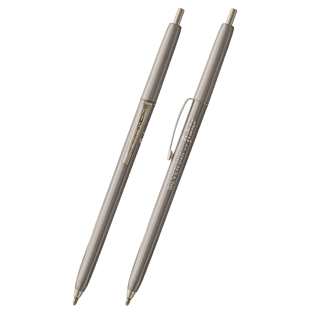 Silver Colored Ink, Bold Point Space Pen - Bulk, No Packaging-1