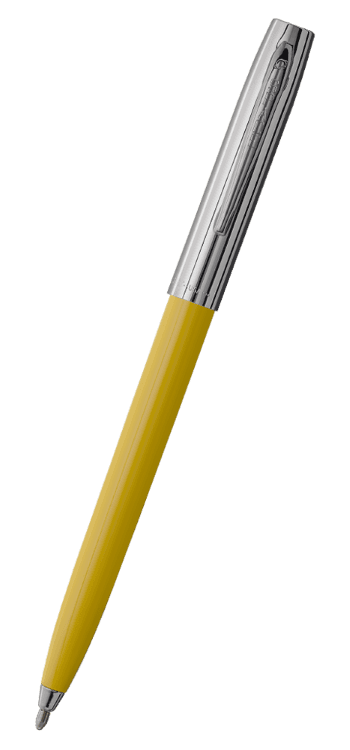 Yellow & Chrome Cap-O-Matic Space Pen-0