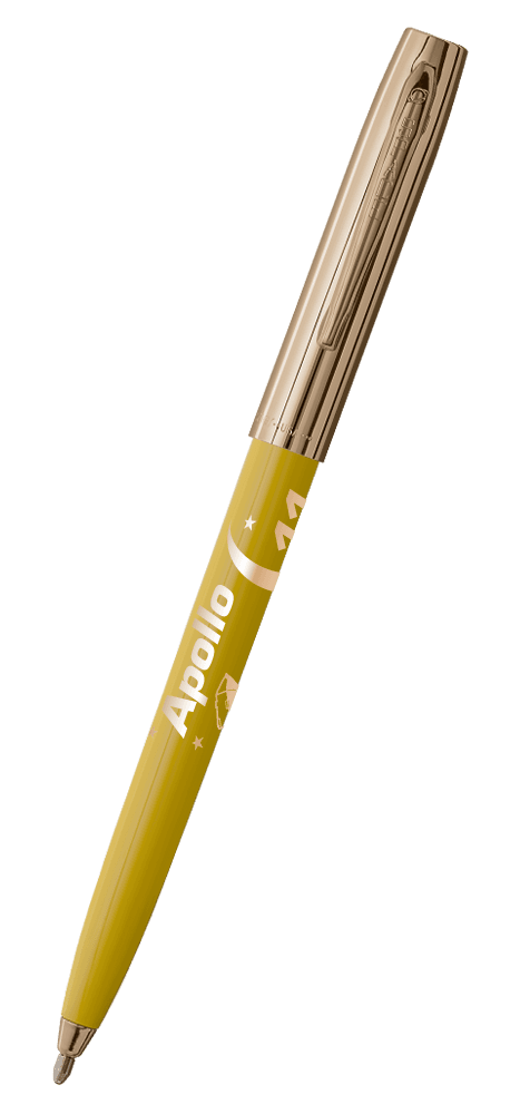 Yellow & Gold Cap-O-Matic Space Pen, Apollo 11-0