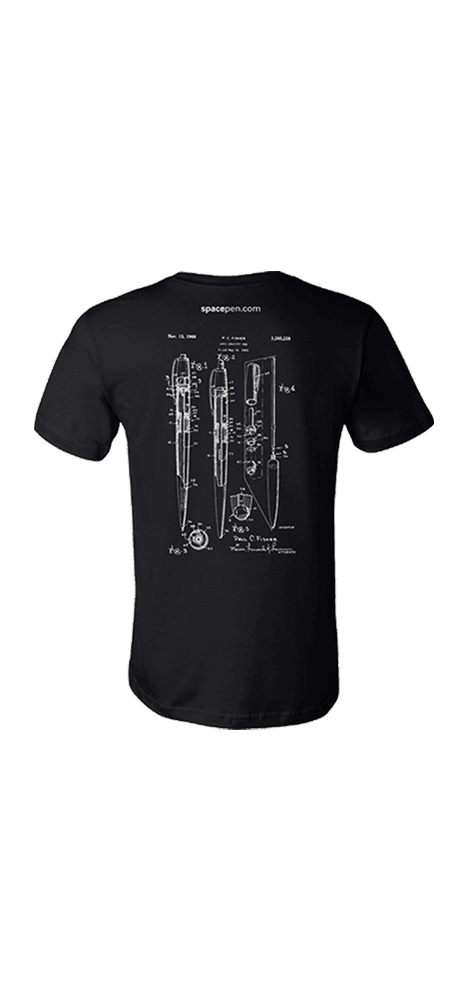 AG7 Patent Graphic Design Tee, Black, Extra Small-0