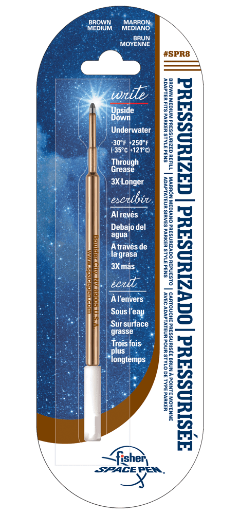 Brown Ink, Medium Point Space Pen Pressurized Refill-0
