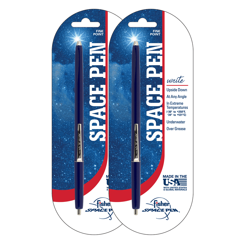Blue Pressurized Fine Point Stick Pen - Set of 2-0